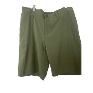 Columbia Sportswear Company Mens Green Regular Fit Bermuda Shorts Size 34W